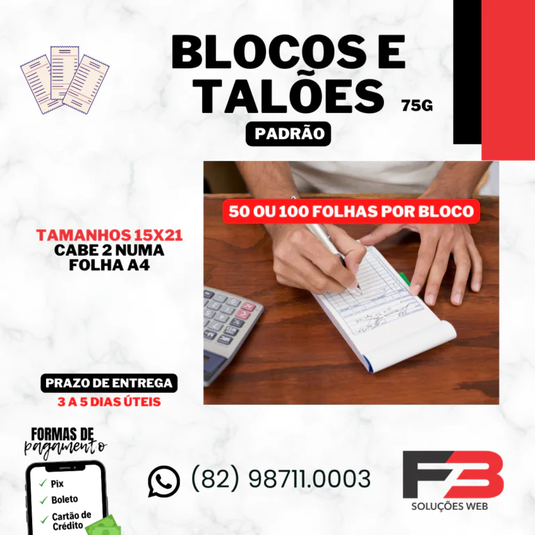 BLOCOS E TALÕES