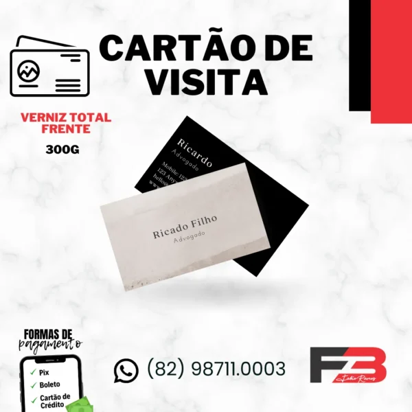 Cartões de visita 300g